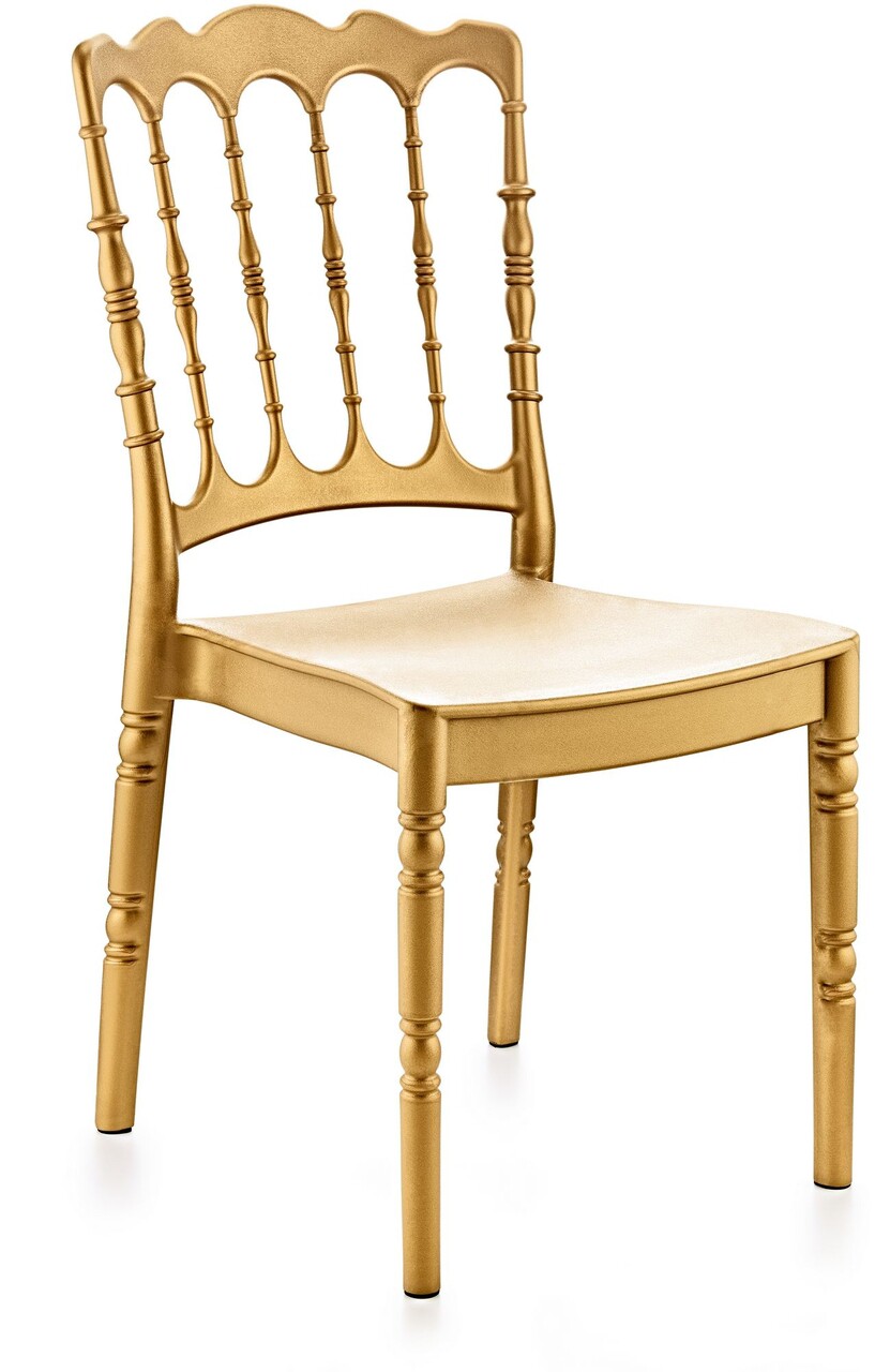 Scaun, Hanah Home, Esteta Classic, 55x92x43 cm, Maro deschis - imagine 3